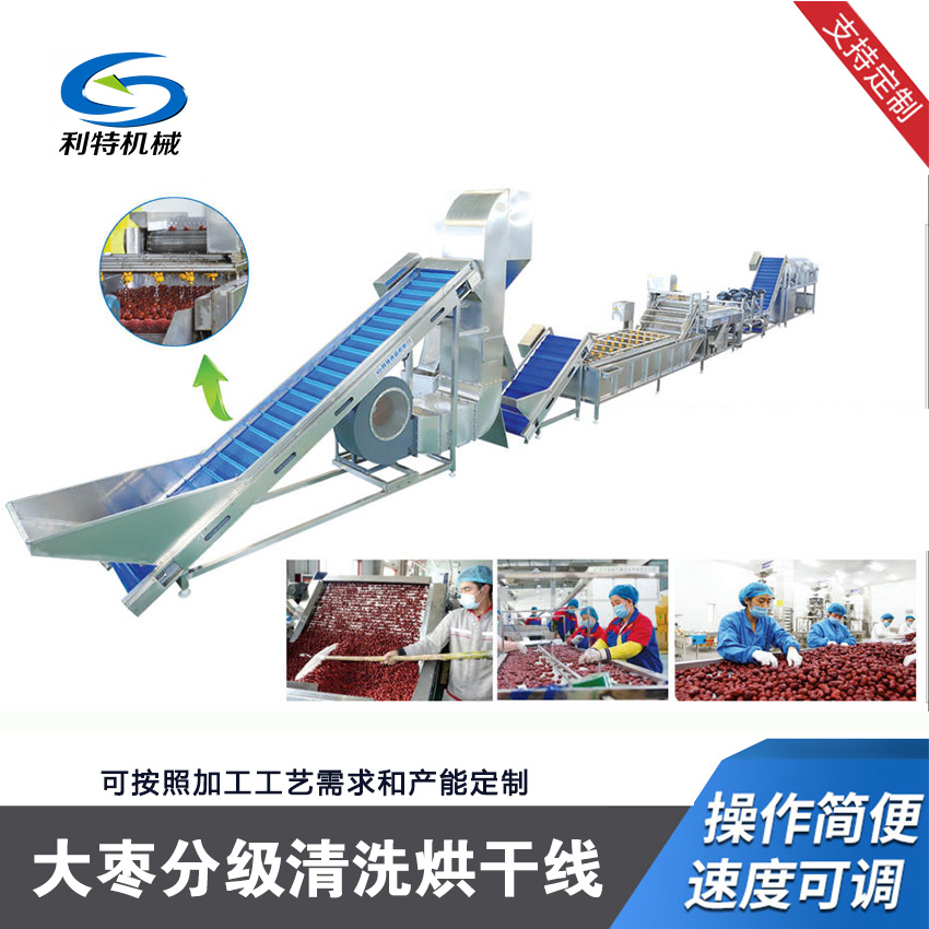 大棗分級清洗烘幹流水線（xiàn）